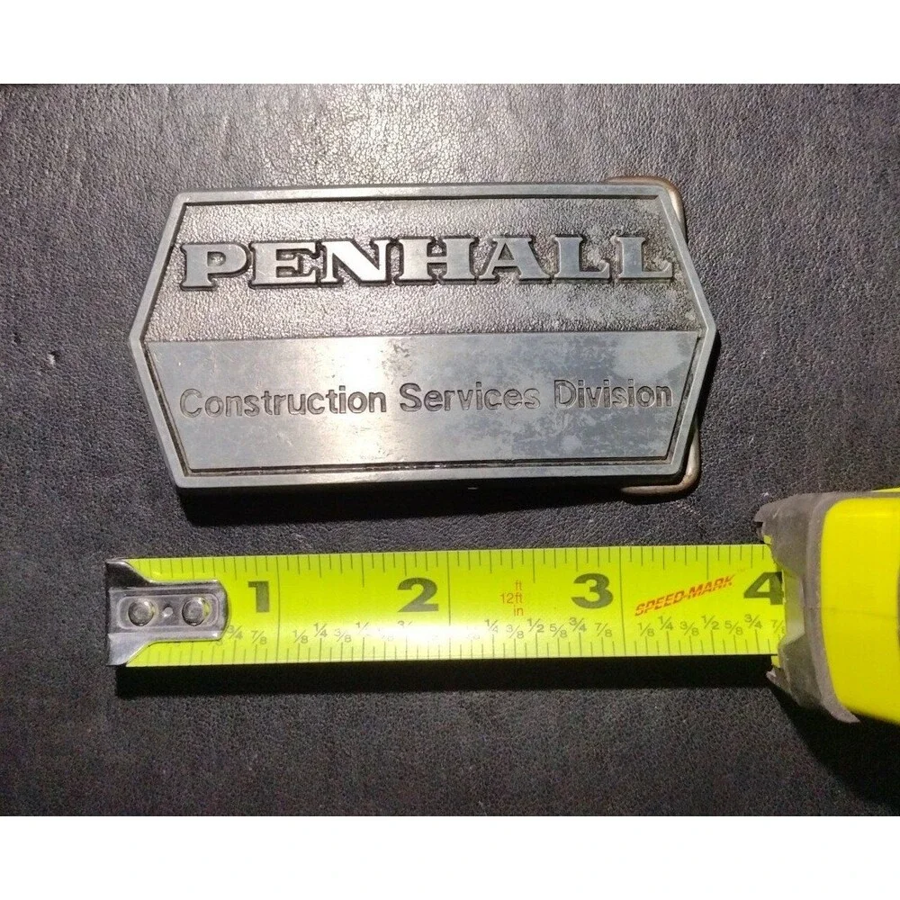 Vintage PENHALL Construction Service Division Belt Buckle